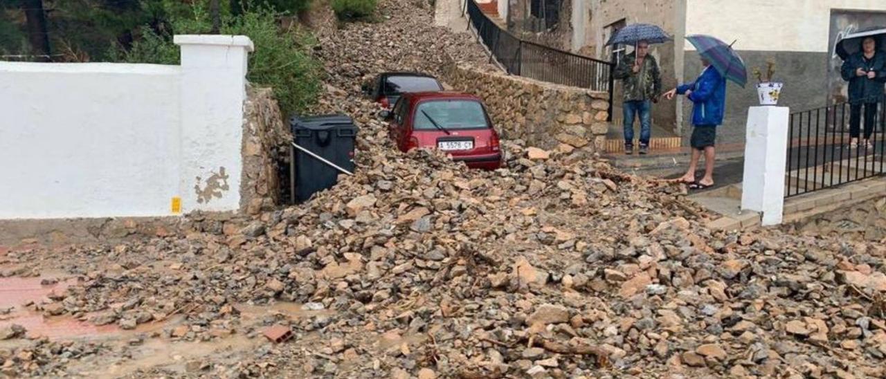 Arrastre de las ramblas de la sierra en septiembre de 2019.  | INFORMACIÓN