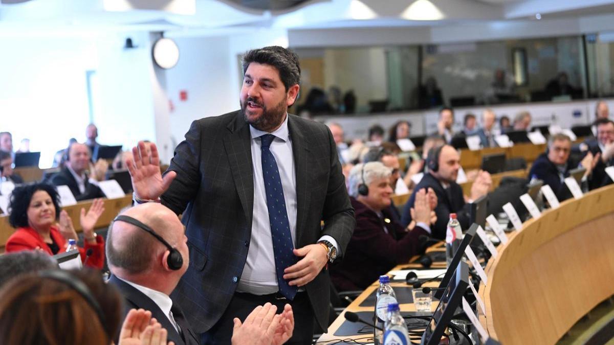 Miras, en el Comité Europeo de las Regiones, el pasado mes de febrero