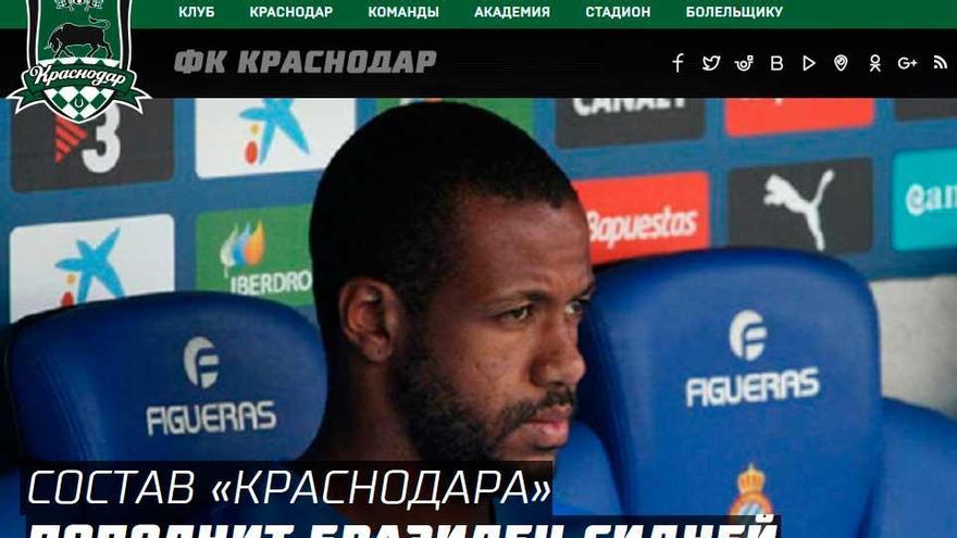 El Dépor anuncia el acuerdo con el Krasnodar para el traspaso de Sidnei