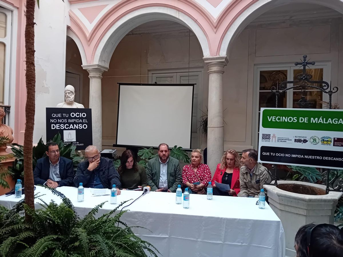 Reunión de Vecinos de Málaga este miércoles, Día Internacional de Concienciación contra el ruido.