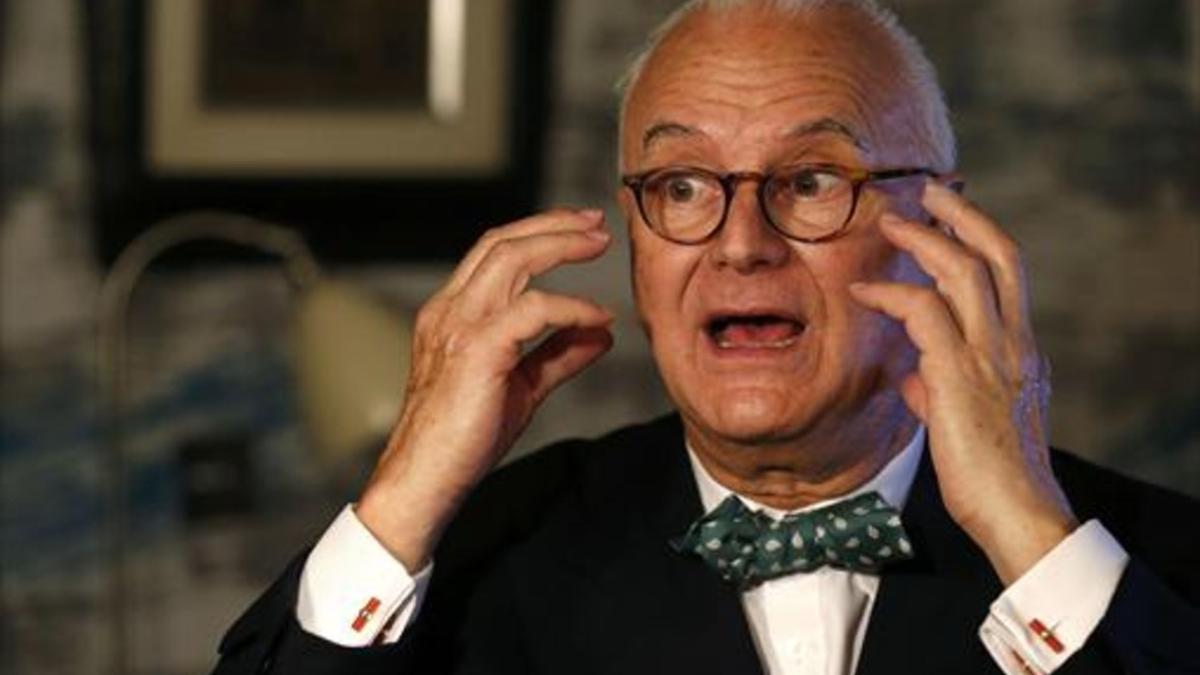 Manolo Blahnik, en la presentación de una colección primavera verano en Londres.