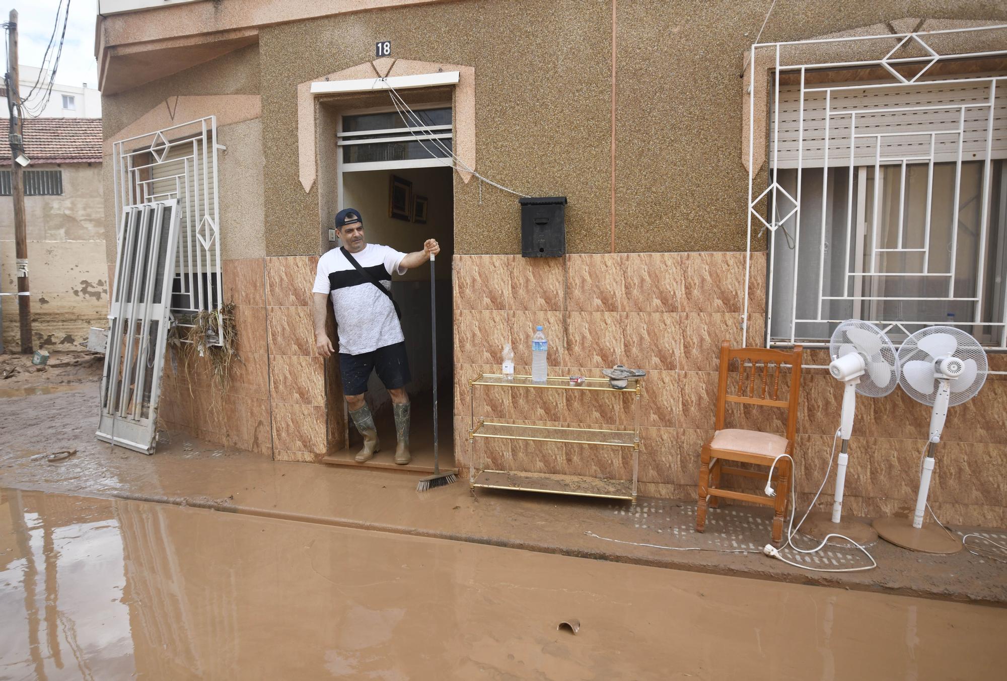 Los estragos del temporal en Javalí Viejo, en imágenes