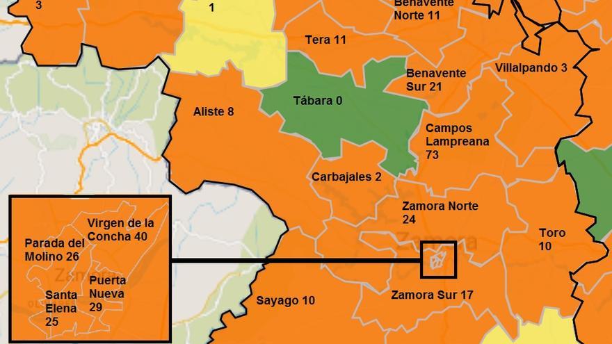 Mapa de incidencia del 21 de septiembre