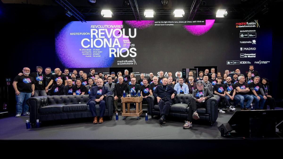 La foto final de los protagonistas de la revolución tecnoemocional en Madrid Fusión.
