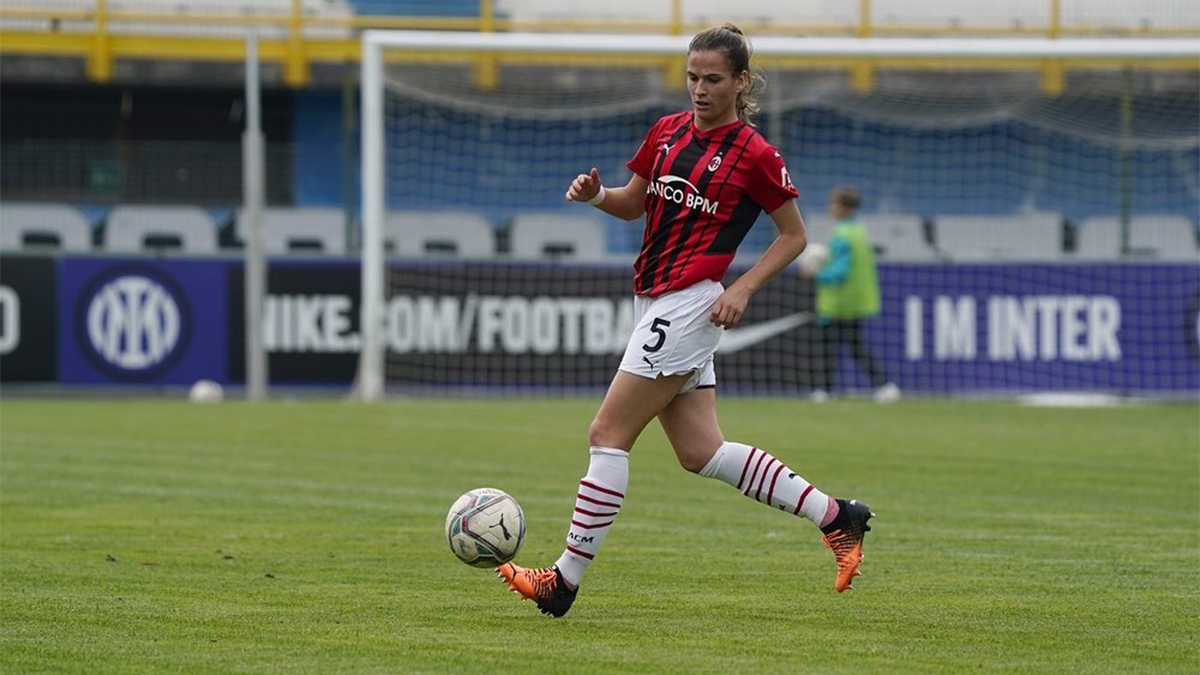 Laia Codina en el AC Milan