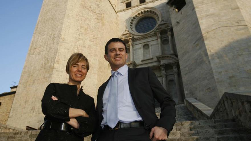 Manuel Valls amb Pia Bosch el març de 2011