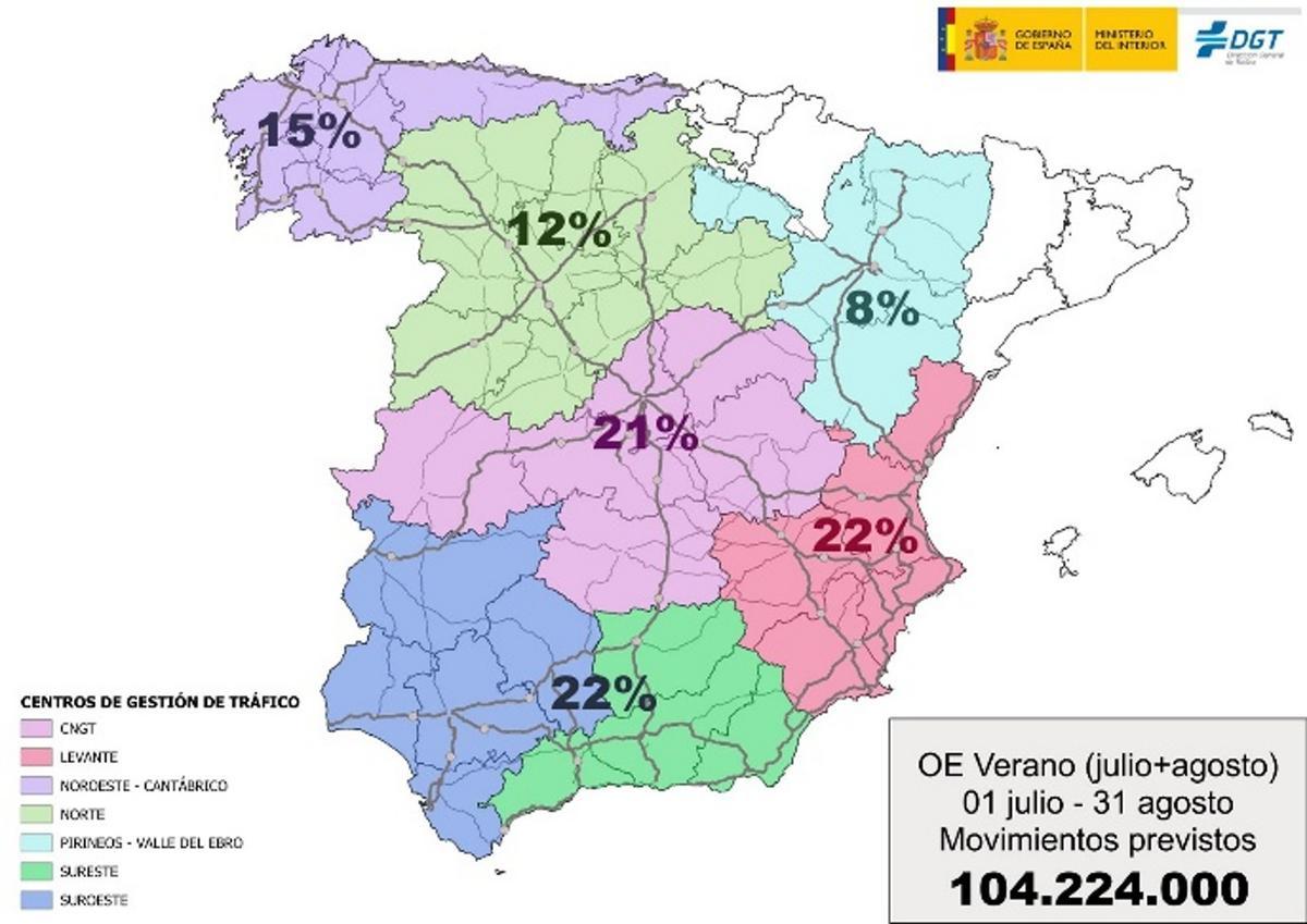 Mapa Operación Verano 2026
