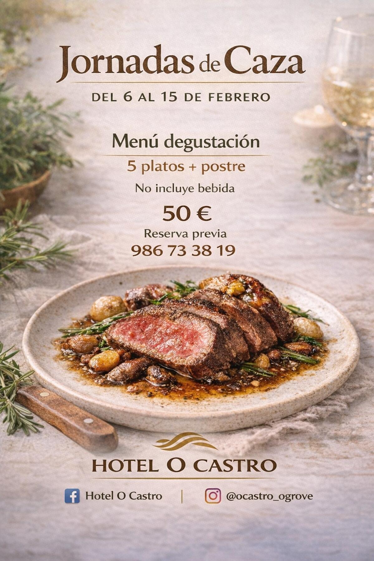 Uno de los menús ofrecidos.