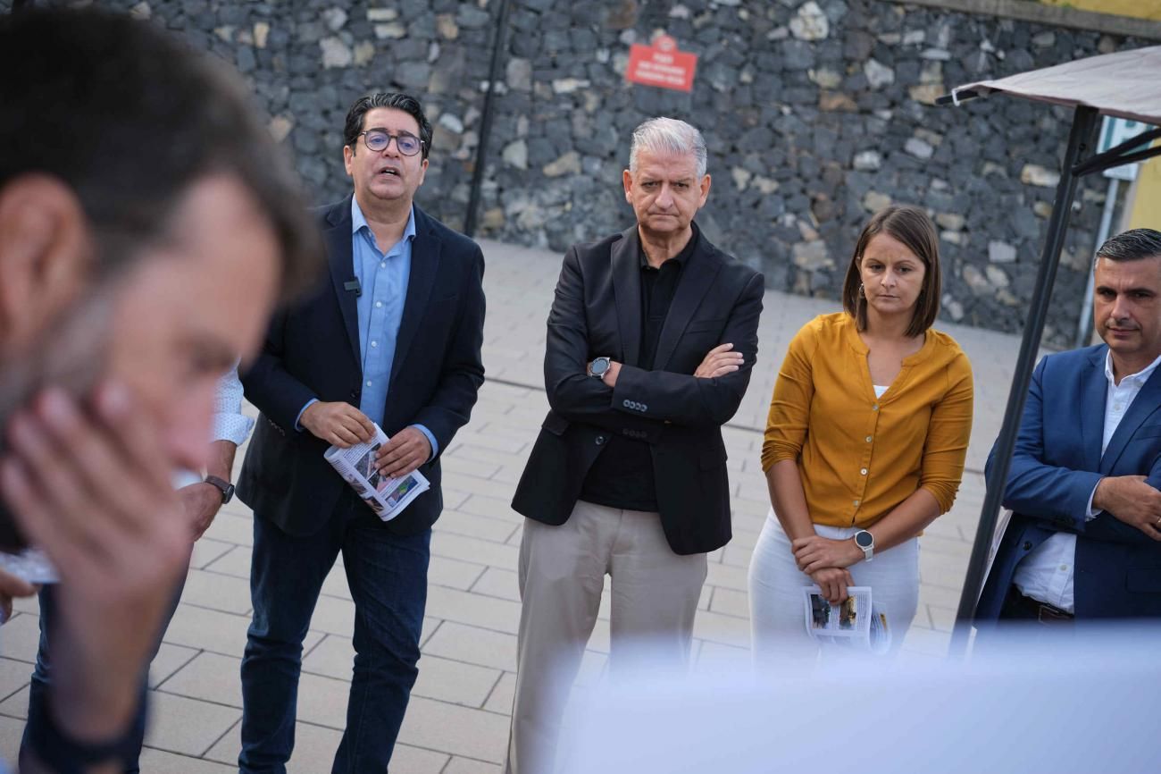 Visita a las obras de los colectores de La Orotava