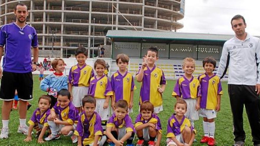 Los jugadores de fútbol-8 del Burjassot.