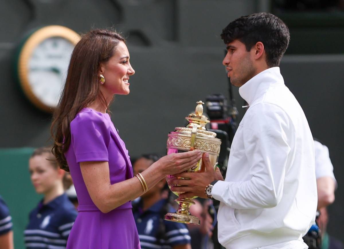 La conversación entre Kate Middleton y Carlos Alcaraz en Wimbledon 2024