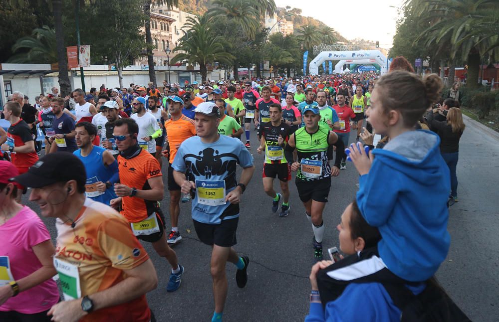 Las mejores imágenes de la Maratón de Málaga 2018