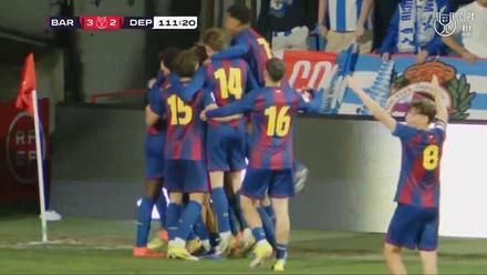 El gol que mete al Barça Juvenil en la Copa del Rey