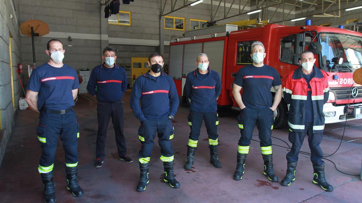 La media de edad en el parque de bomberos de Ourense es elevada. // IÑAKI OSORIO