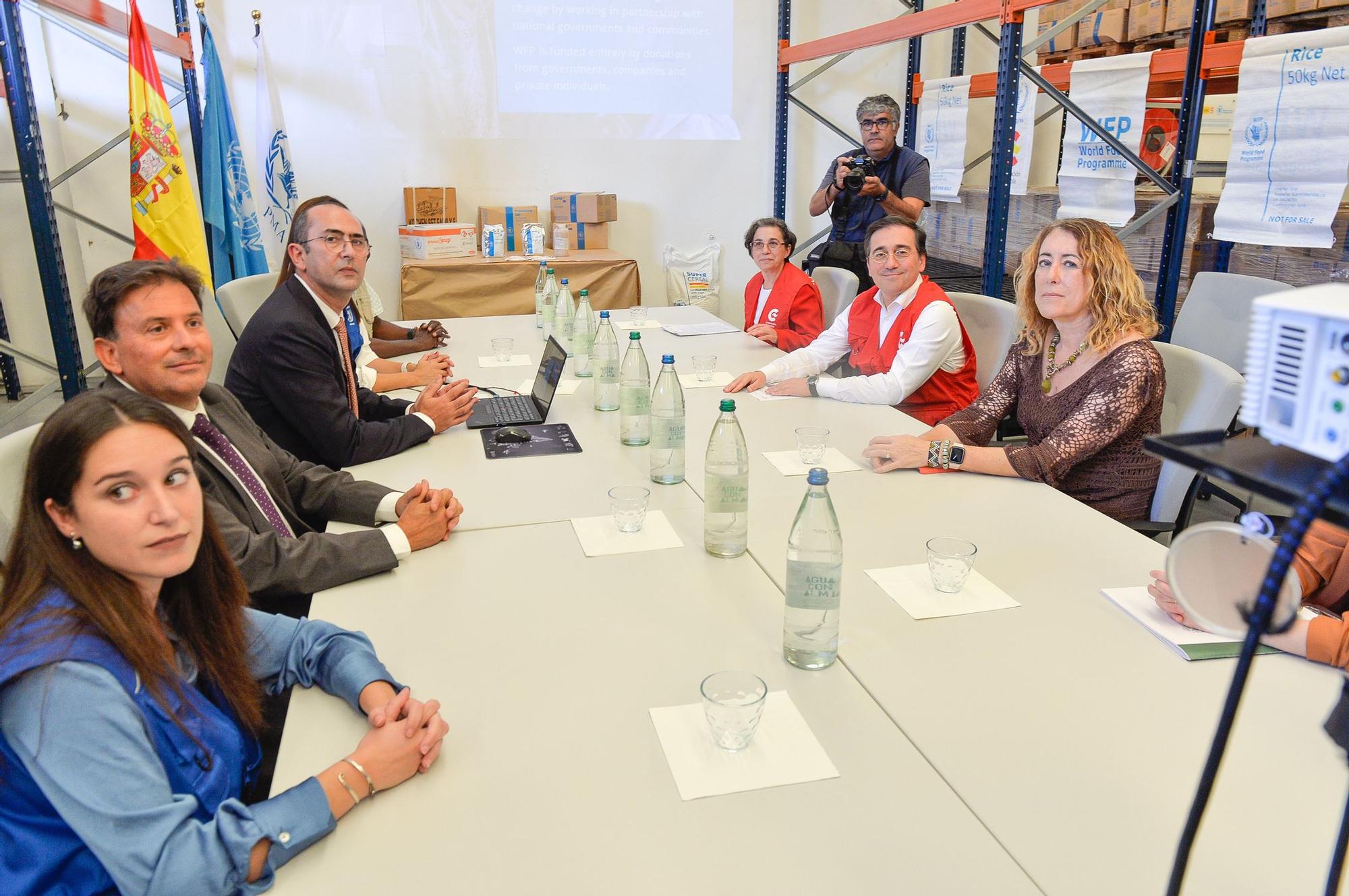 Visita de José Manuel Albares a la sede del Programa Mundial de Alimentos