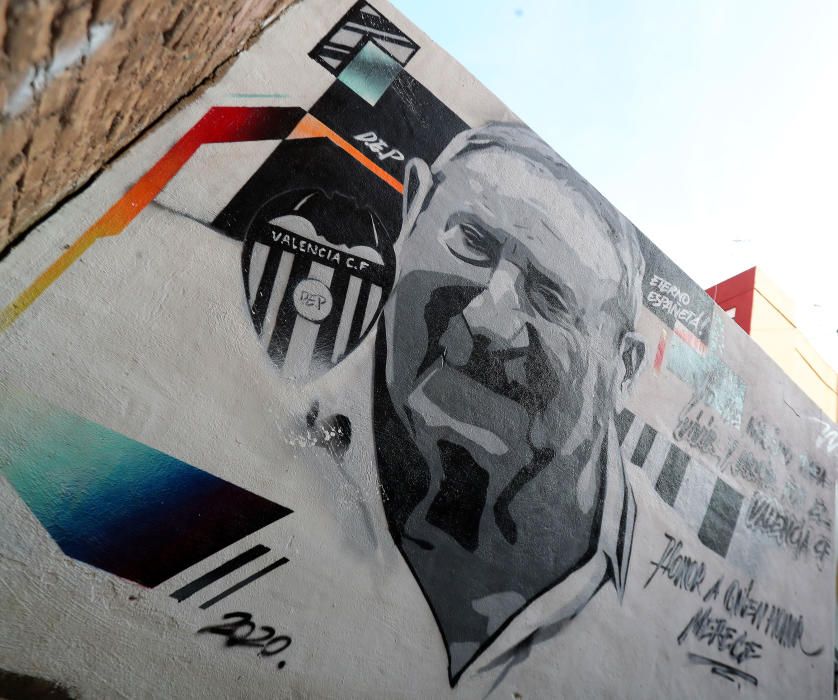 El nuevo mural a Españeta en las calles de València