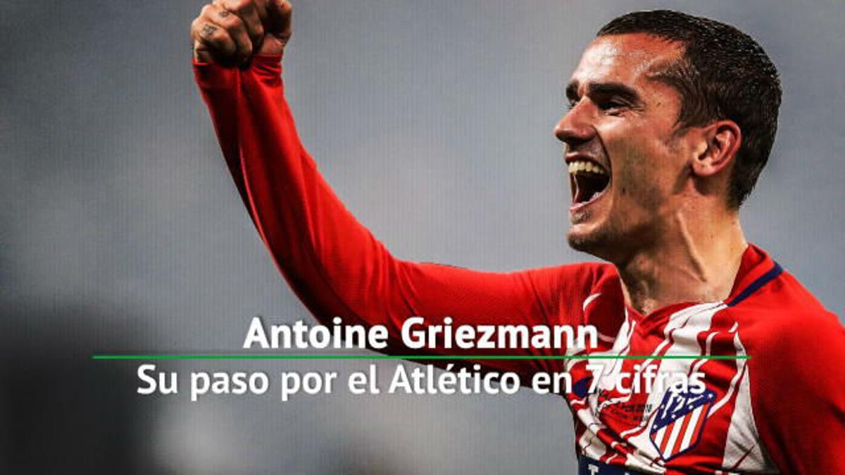 Los números de Griezmann con el Atlético