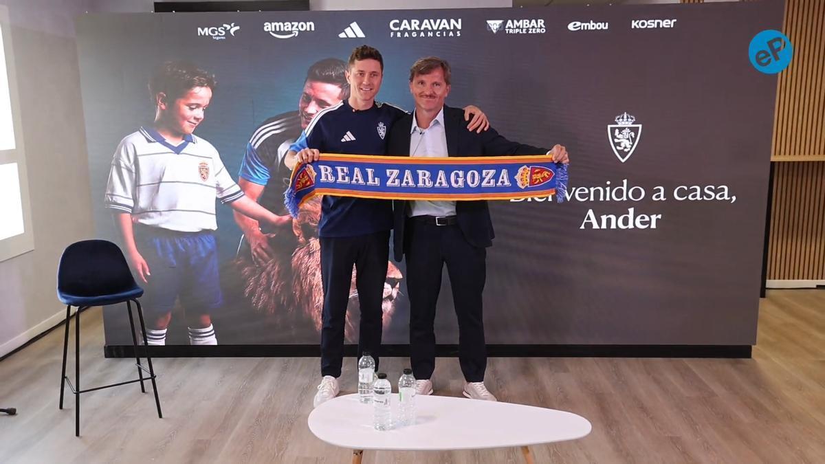 VÍDEO | Presentación de Ander Herrera en el Real Zaragoza