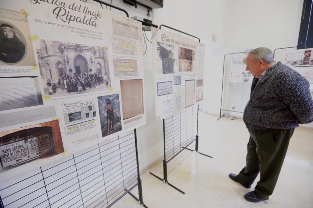 Exposición sobre la condesa de Ripalda en el Ayuntamiento de Alfafar