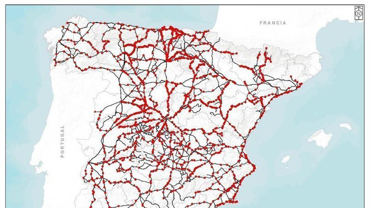 Rutas y paradas de los 34 corredores que componen el nuevo mapa concesional.