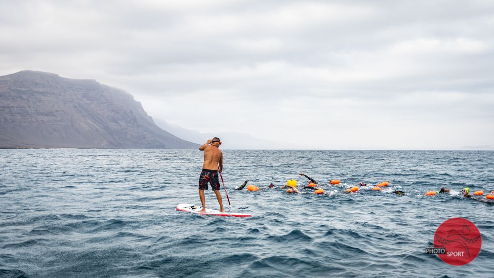 Etapa La Graciosa-Famara de la vuelta a nado por etapas de Lanzarote (2020)