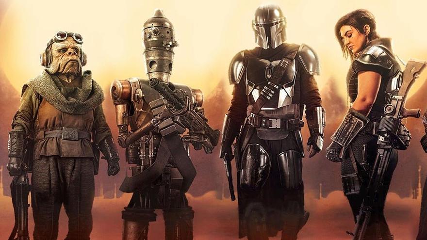 Personajes de &#039;The Mandalorian&#039;, la serie de Star Wars.