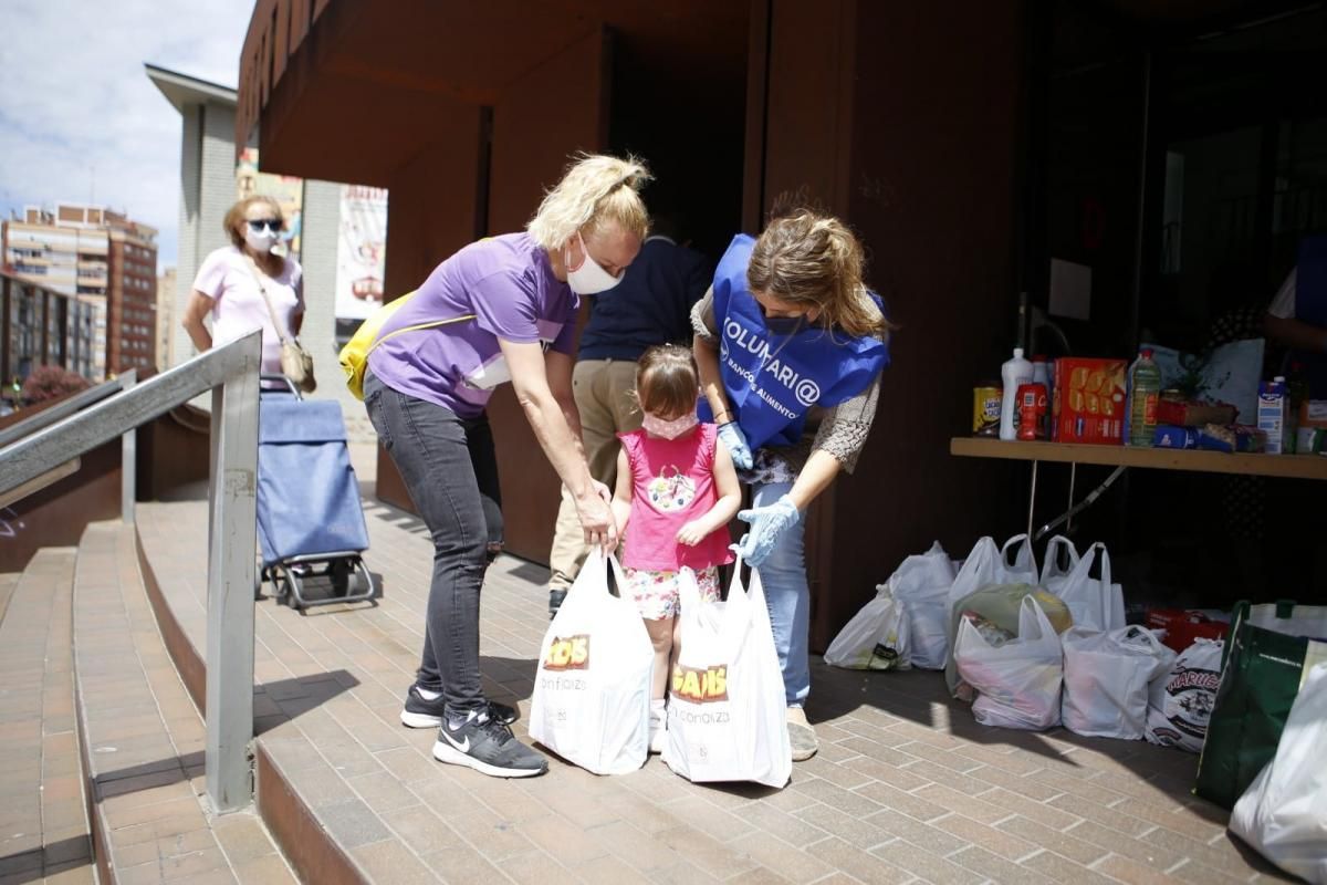 Recogida de alimentos en los centros cívicos de Zaragoza