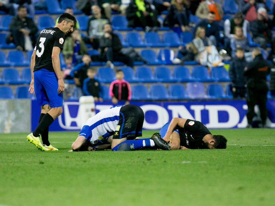 Los blanquiazules desperdician la oportunidad de huir del descenso y no pasan del empate ante un Andorra con uno menos desde el 52'