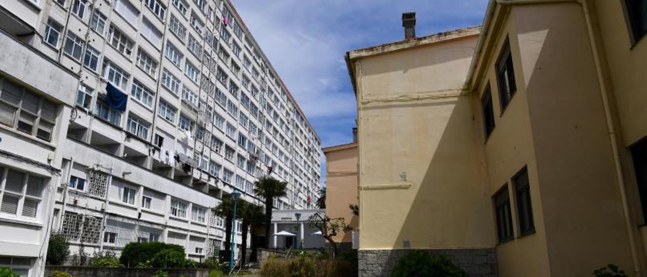 Edificios en el Barrio de las Flores.