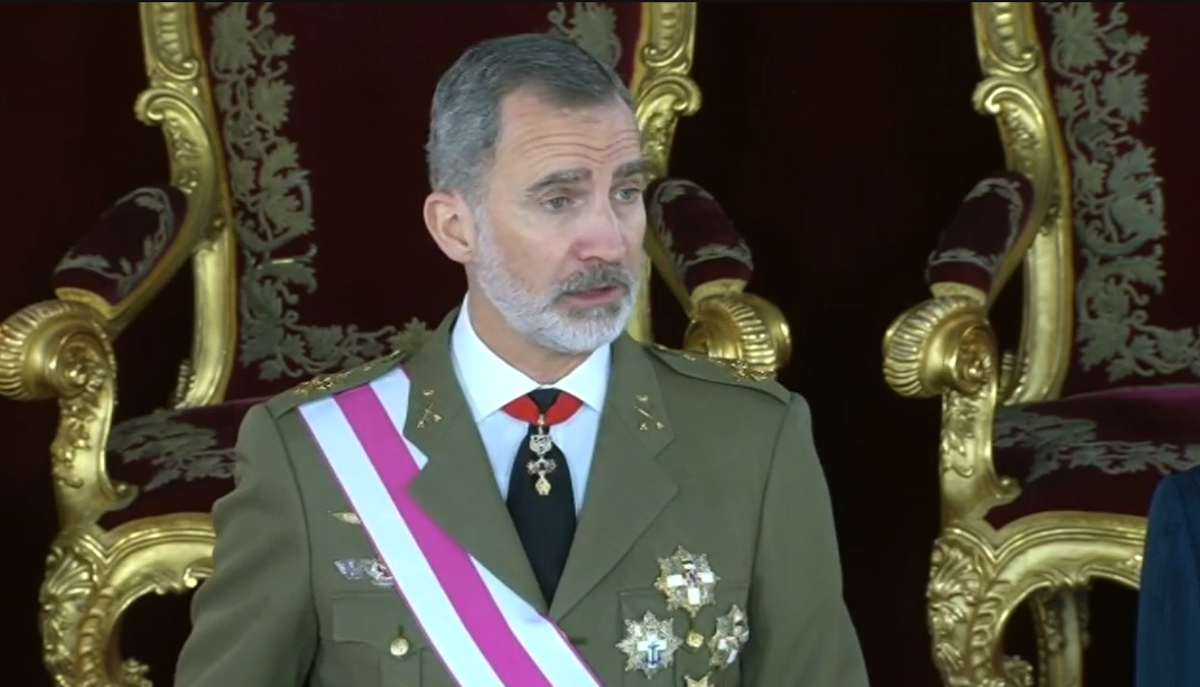 El rei elogia l’«eficàcia i rapidesa» dels militars davant les catàstrofes del 2021