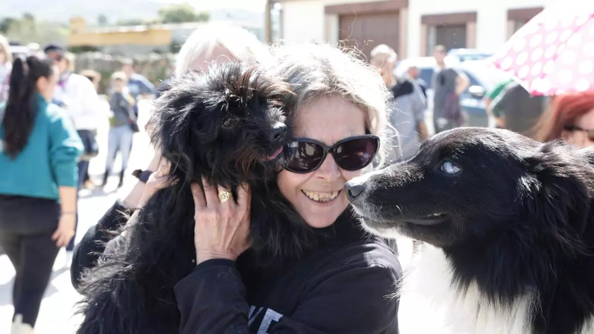 Negri, la perrita de Luis que no se separó de él ni un momento: fue crucial para mantenerle con vida