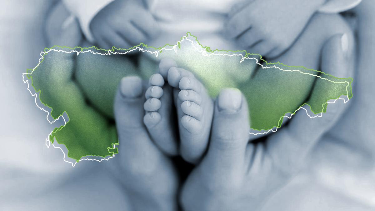 Asturies encabeza la cayida de los partos y la xuba de los fallecimientos