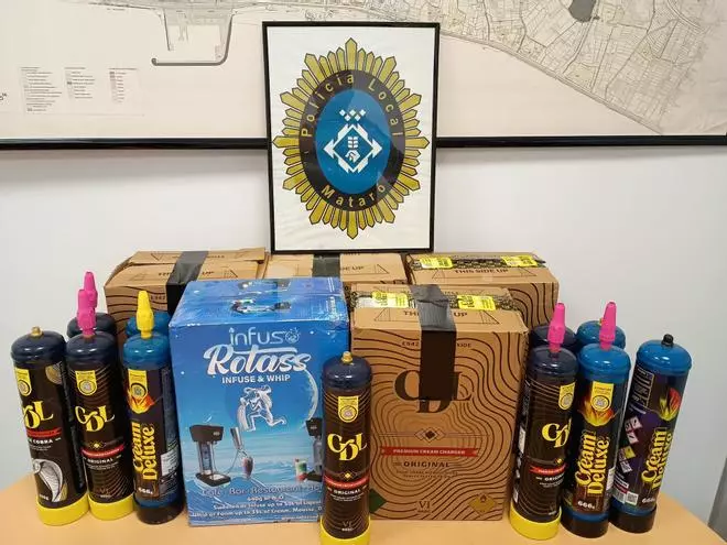 Mataró propone sancionar el consumo de 'gas de la risa' tras detectar un aumento de su uso en zonas de ocio