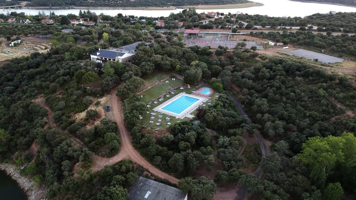 Instalaciones del Club Deportivo Esla a vista de dron.