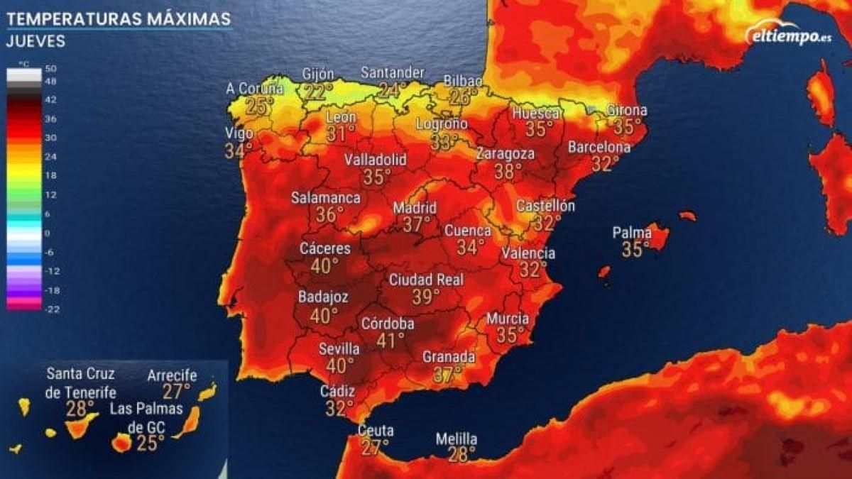 Mapa de España.