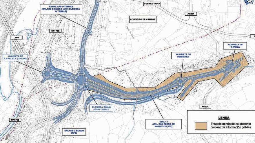 La Xunta da luz verde al enlace de Nós con la AP-9 y revisará el vial que afectaba a Cambre