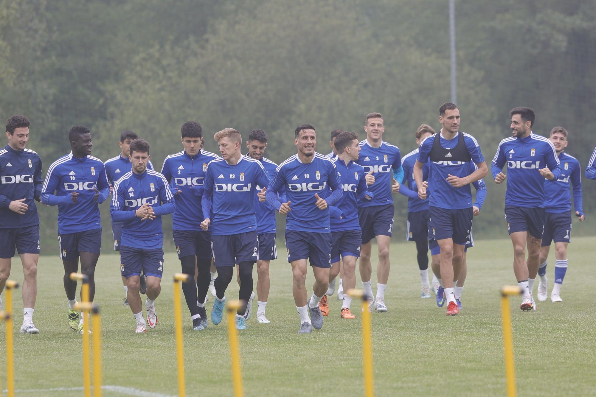 Las imágenes del entrenamiento del Oviedo