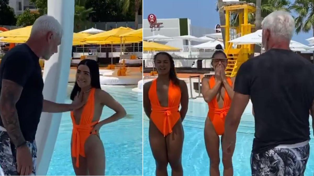 Fotogramas del polémico vídeo de Wayne Lineker, dueño del O Beach Club de Sant Antoni.