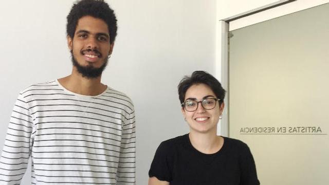 Yuran Henrique y Saskia Rodríguez, en el CAAM.
