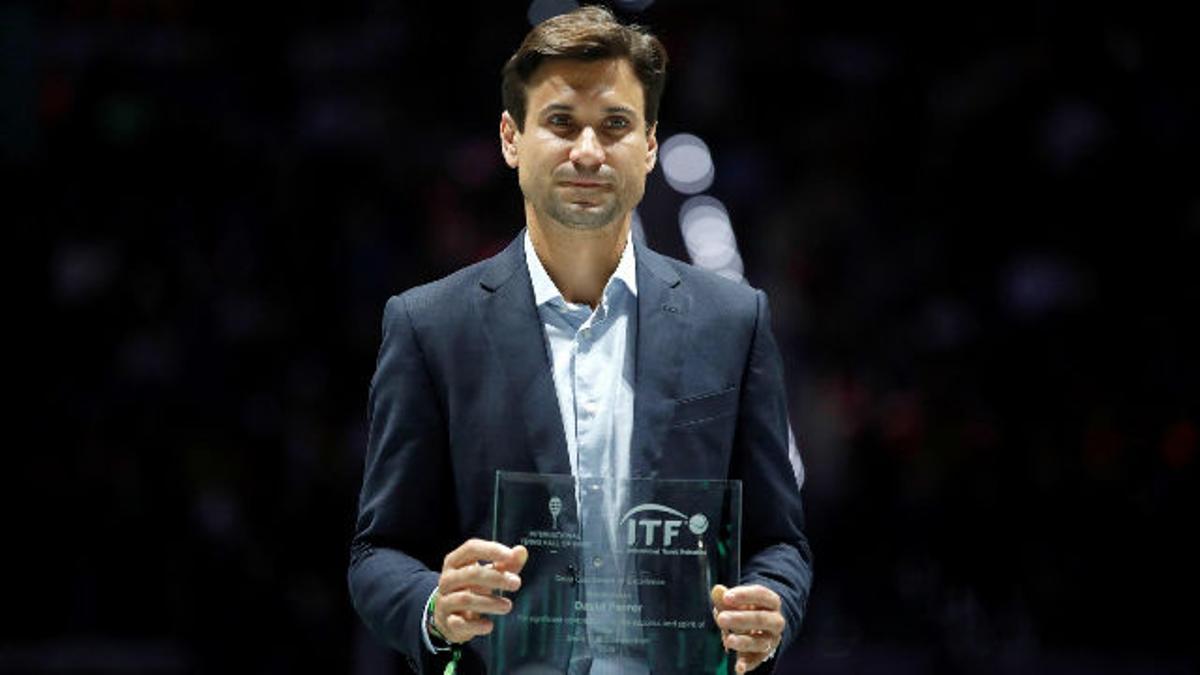 David Ferrer recibe un homenaje en la Copa Davis