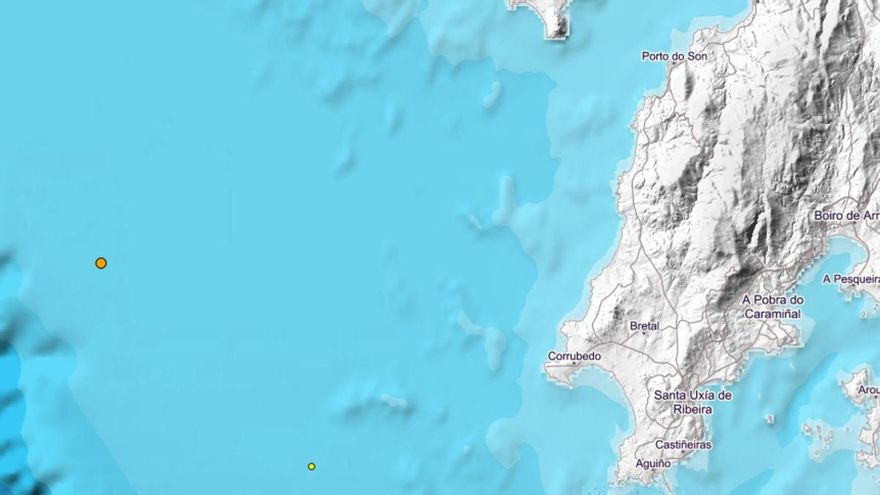 Registrados dos terremotos frente a la costa de O Barbanza