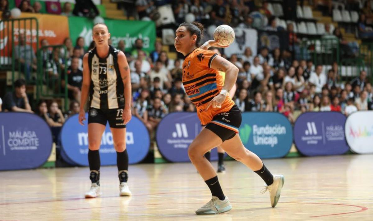 Elba Álvarez, durante un partido.  | S. B. B.