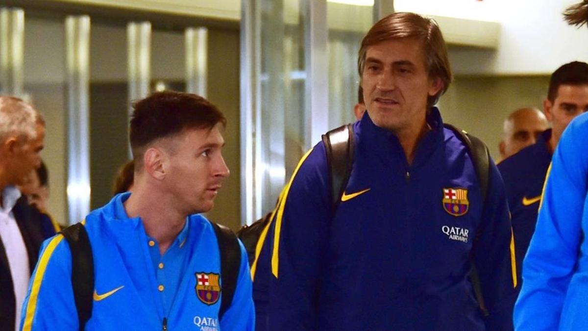 Pepe Costa, con Leo Messi