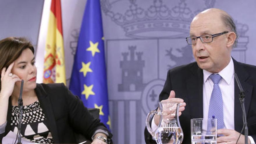 Santamaría y Montoro, durante la rueda de prensa.