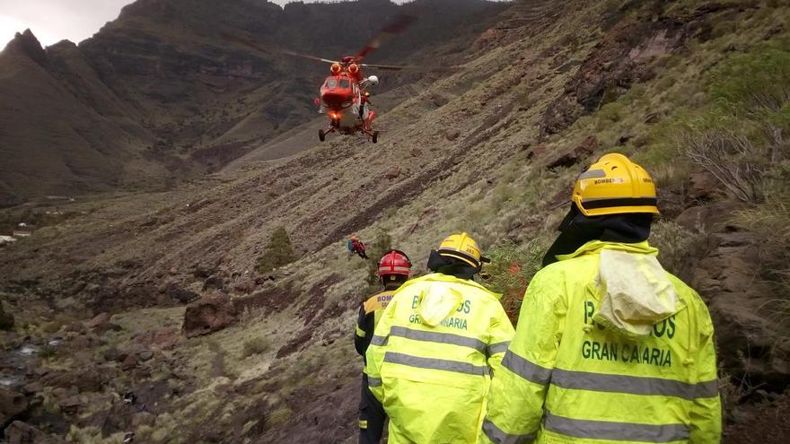 Rescate de un senderista en el Charco Azul