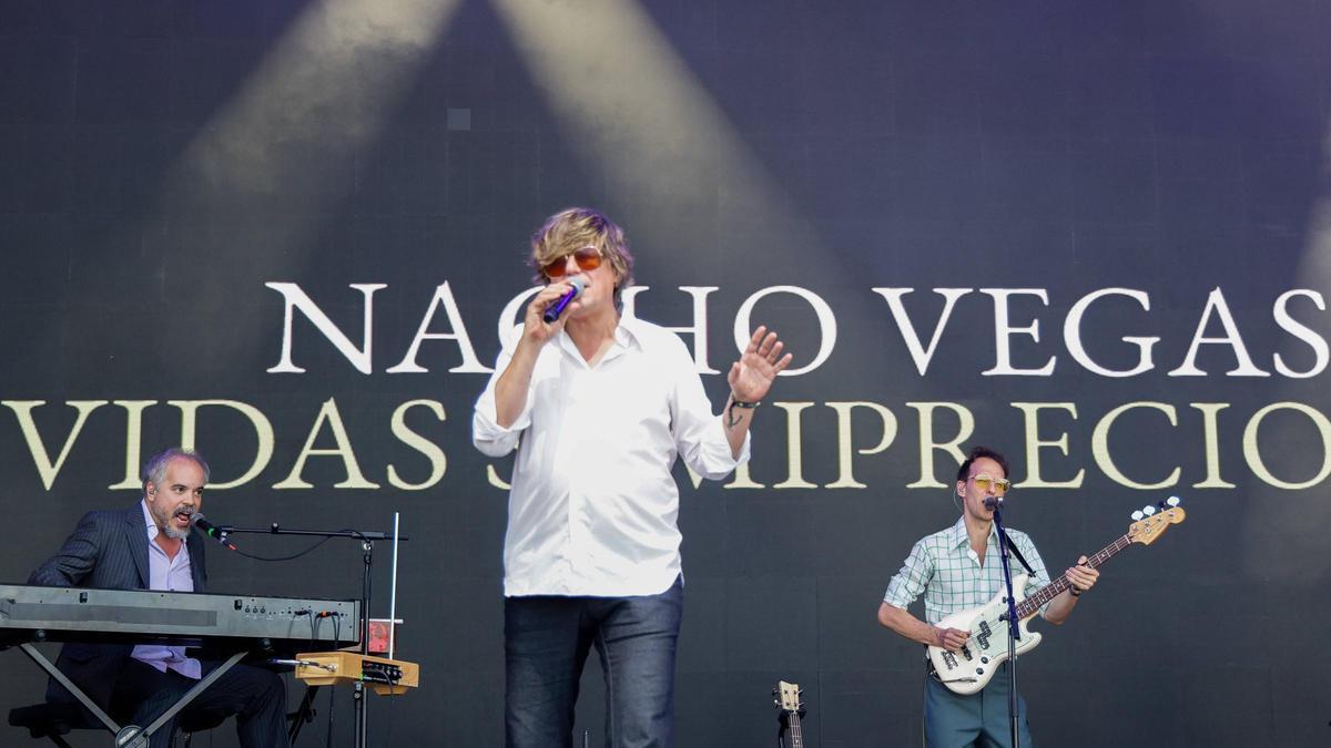 Nacho Vegas durante su actuación.