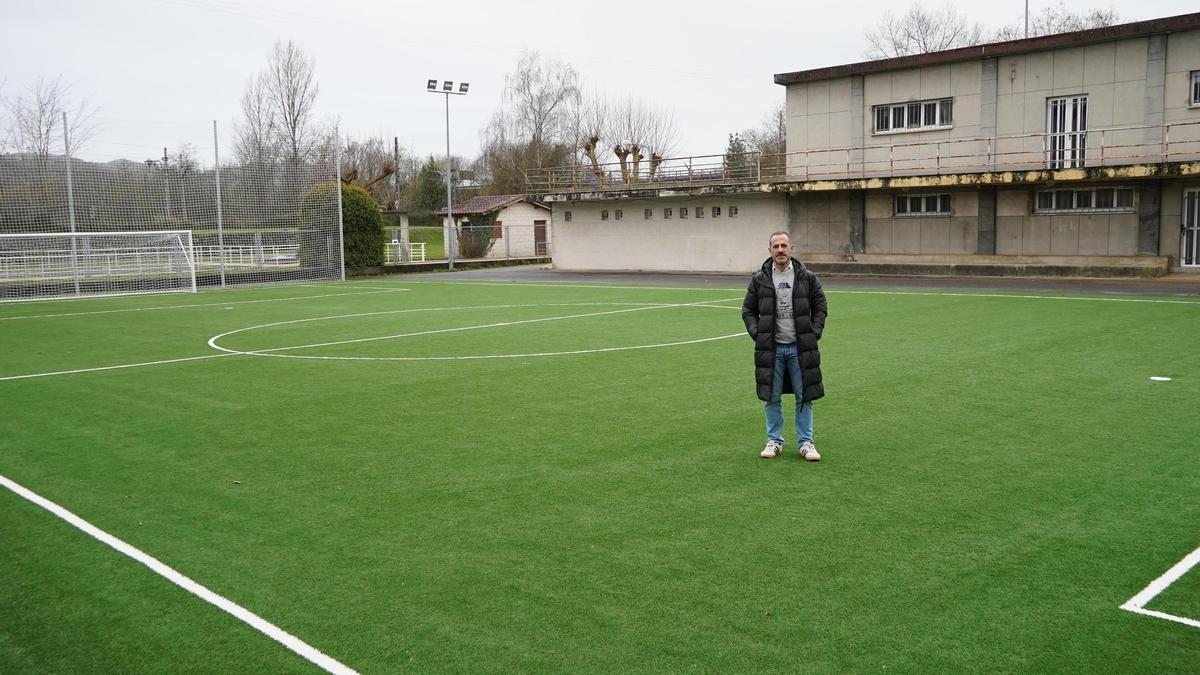 El alcalde, en la nueva pista.