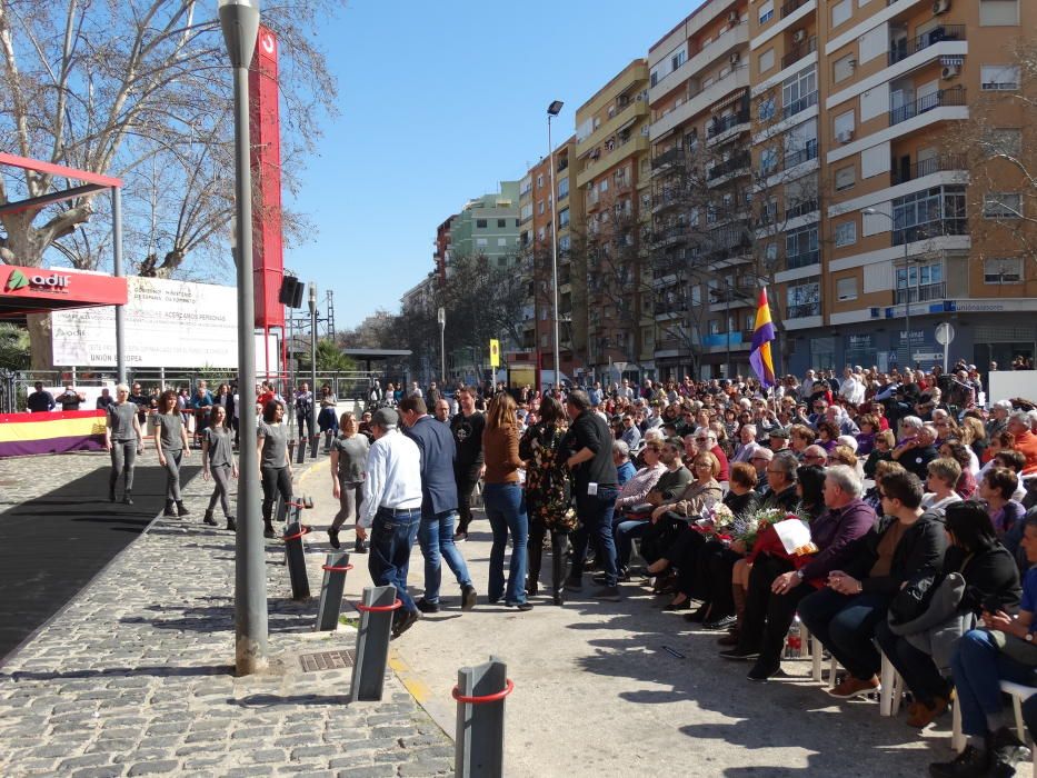 Homenaje a las víctimas del bombardeo franquista en Xàtiva