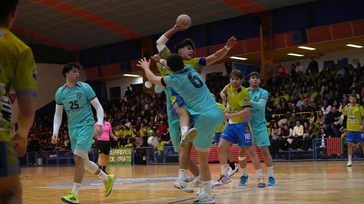 Un ataque zamorano en el partido de este sábado en el que se llenó el Ángel Nieto