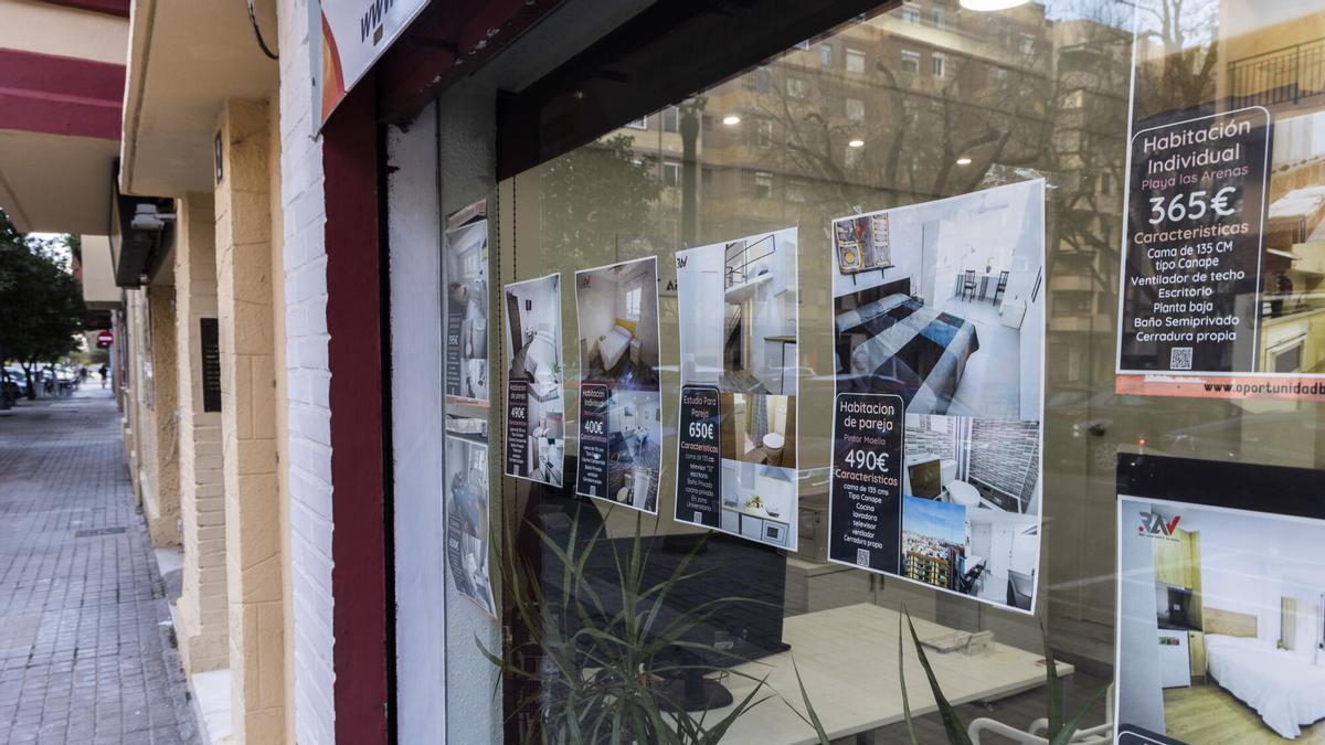 Inmobiliaria de València que alquila habitaciones y no pisos.